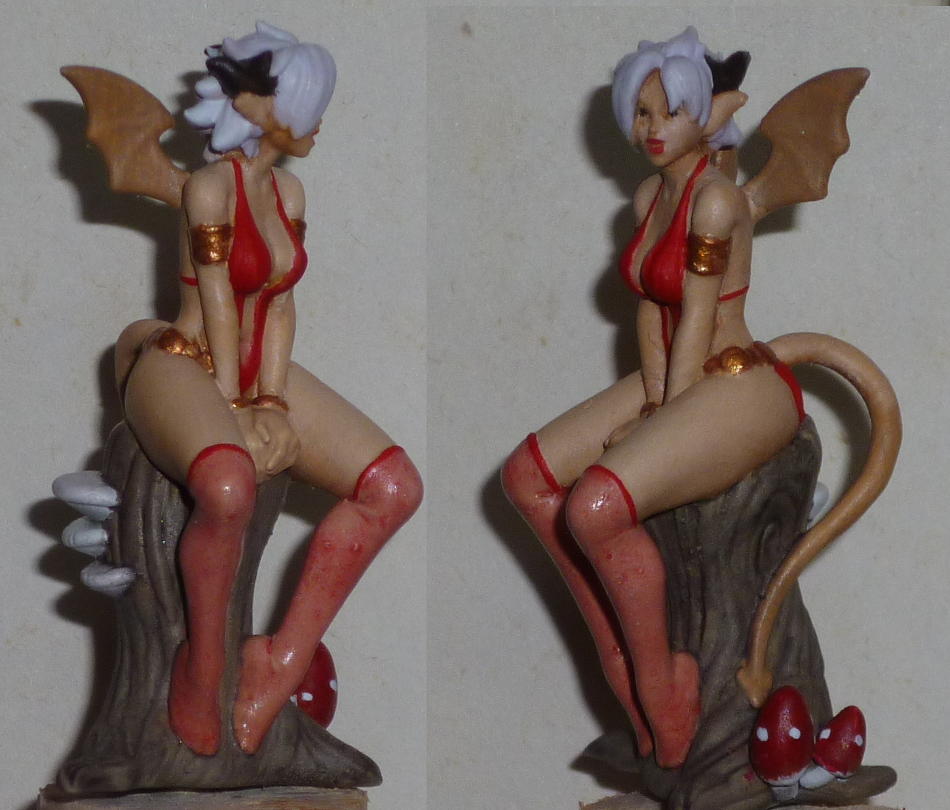Front view of finished model