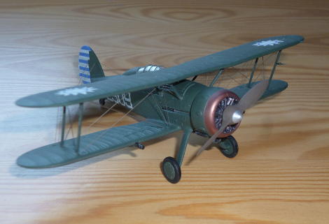 Front view of finished model