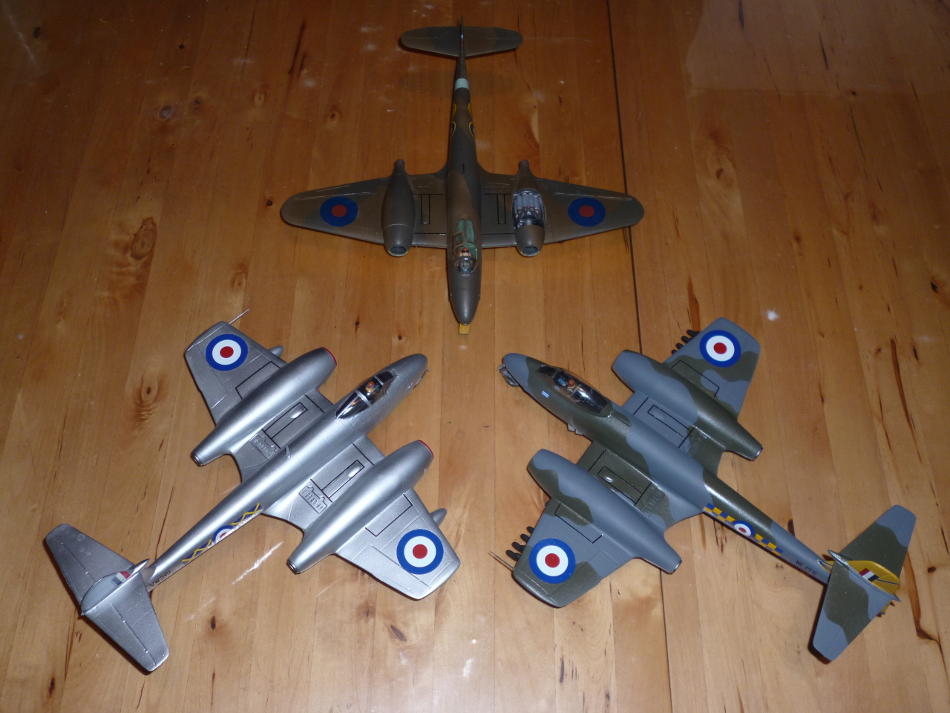 Picture of all three finished models