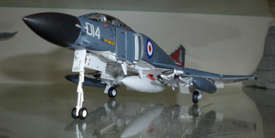 Front view of finished model
