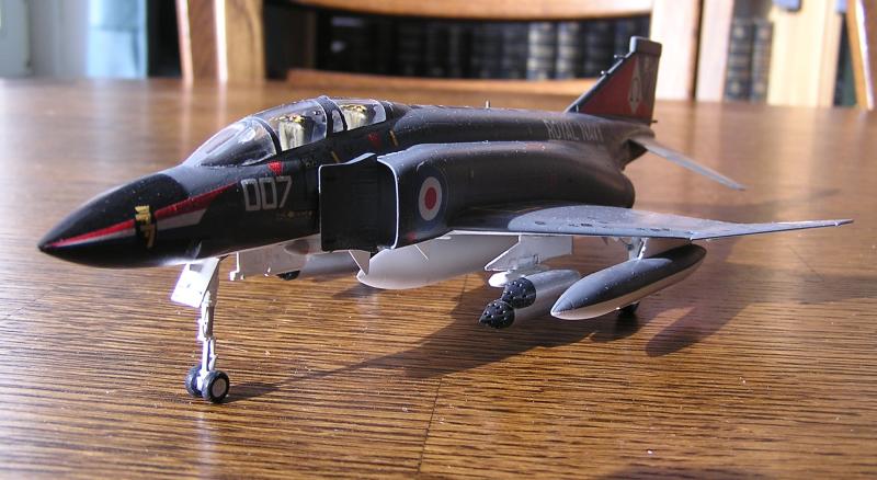 Front view of finished model