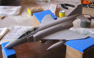 Picture of assembled but unpainted model