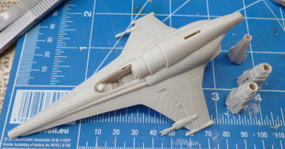 picture of model after half an hour's work